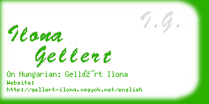 ilona gellert business card